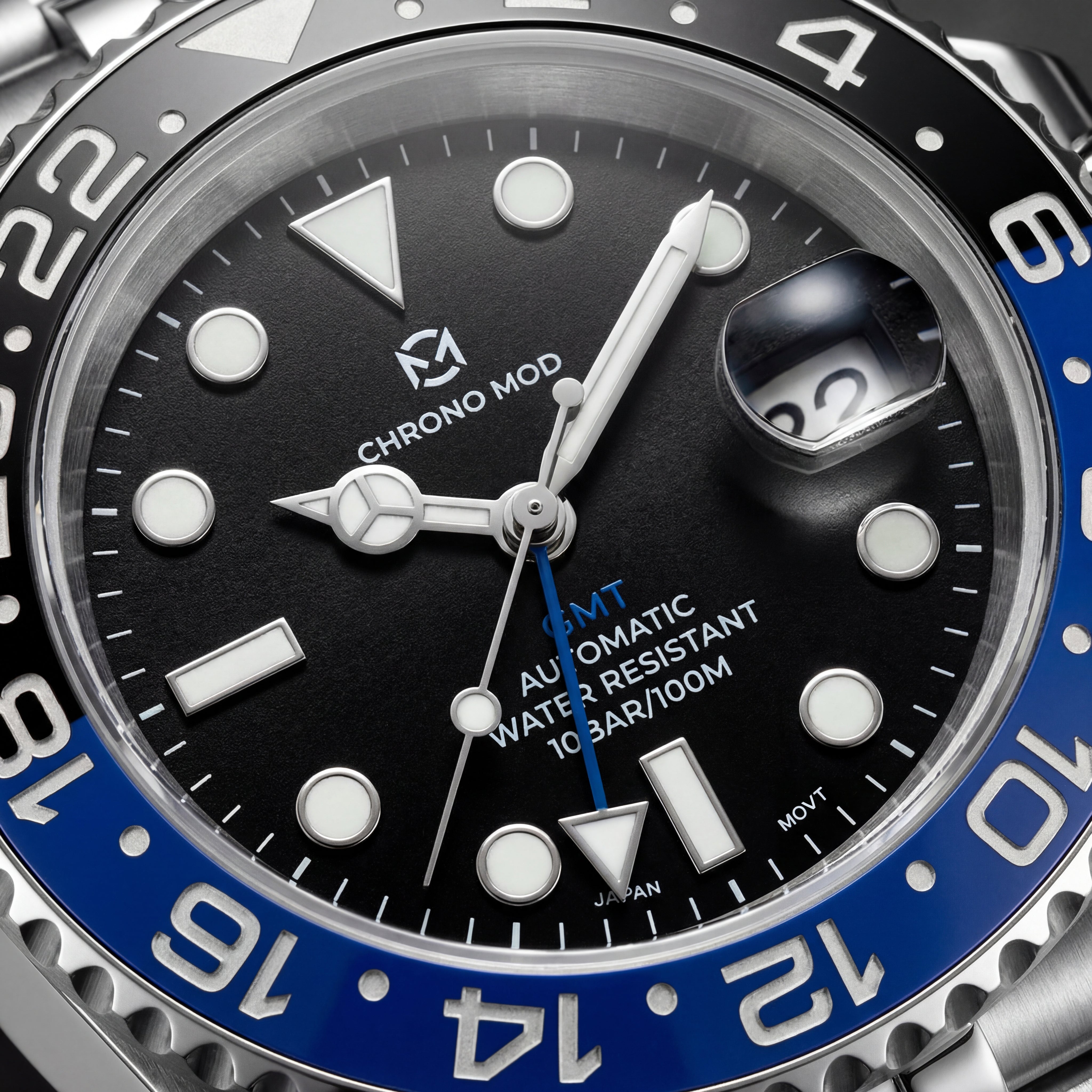 GMT Dual Time – Black & Blue