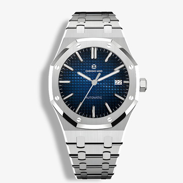 Apex – Blue Textured Dial · Automatic Movement