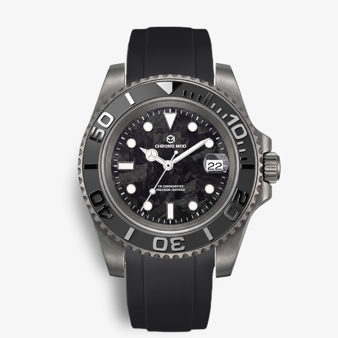 DeptMaster – Titanium Black Diver Chrono Mod