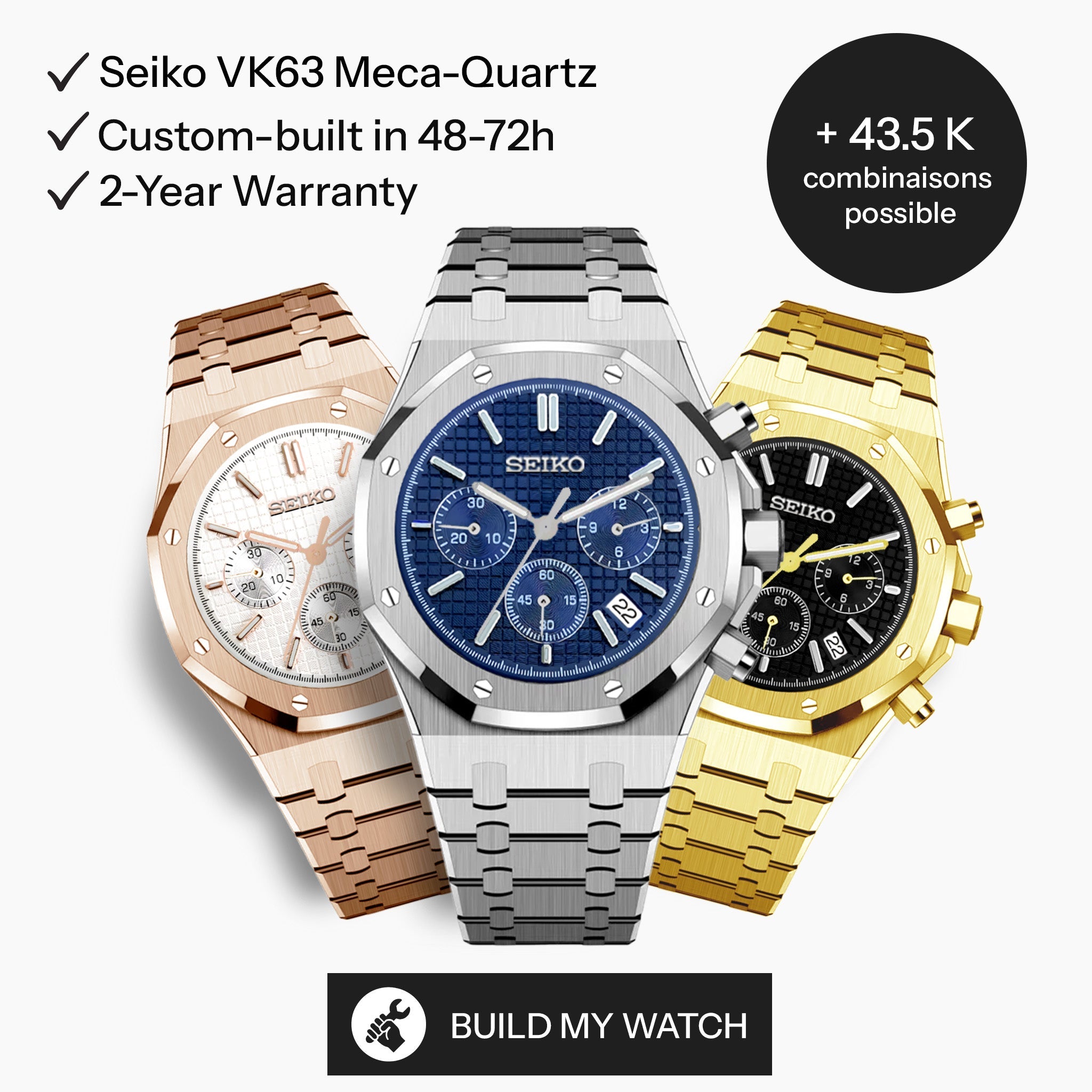 Customize My Seiko Mod Chronograph