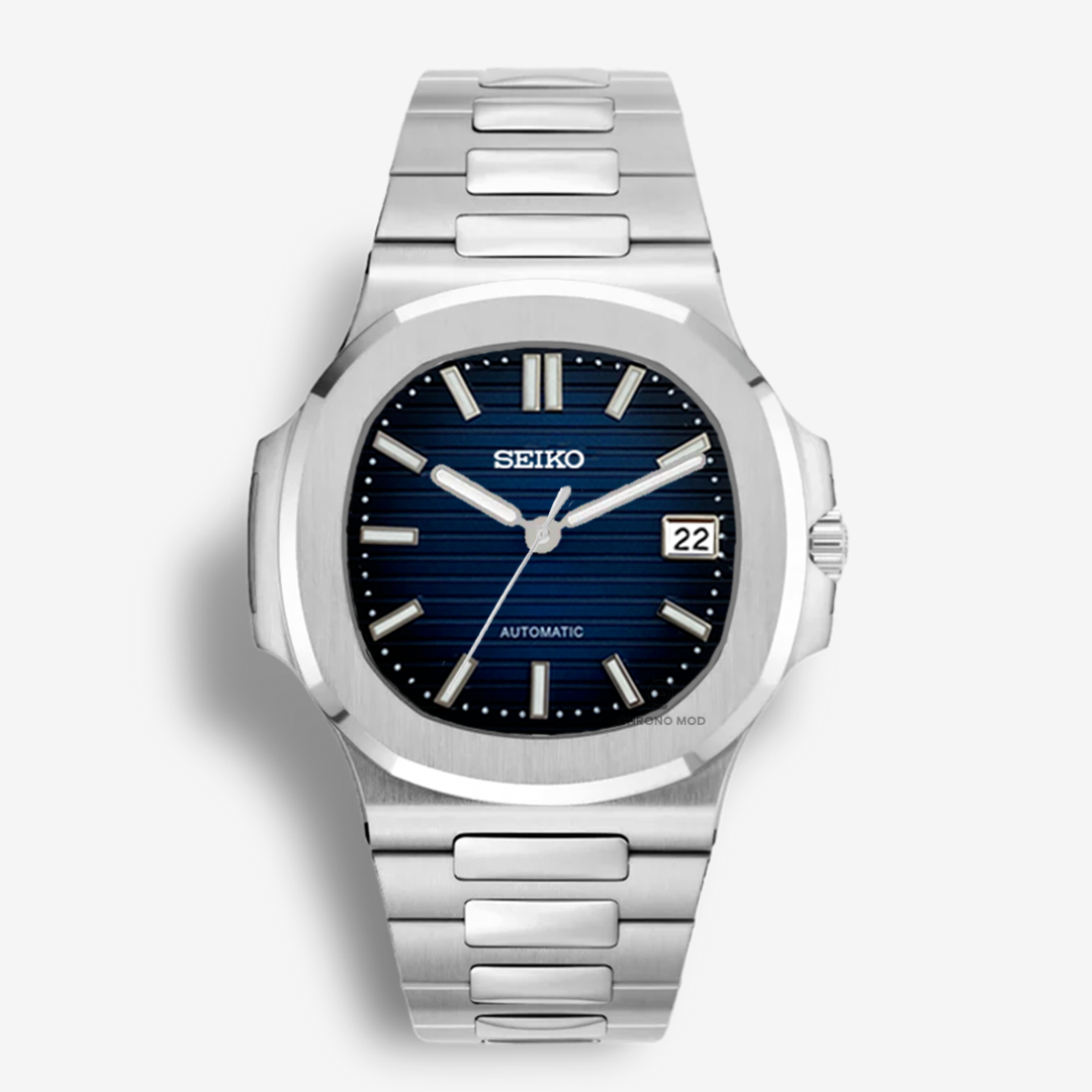 Seiko Mod Nautilus | Bleu