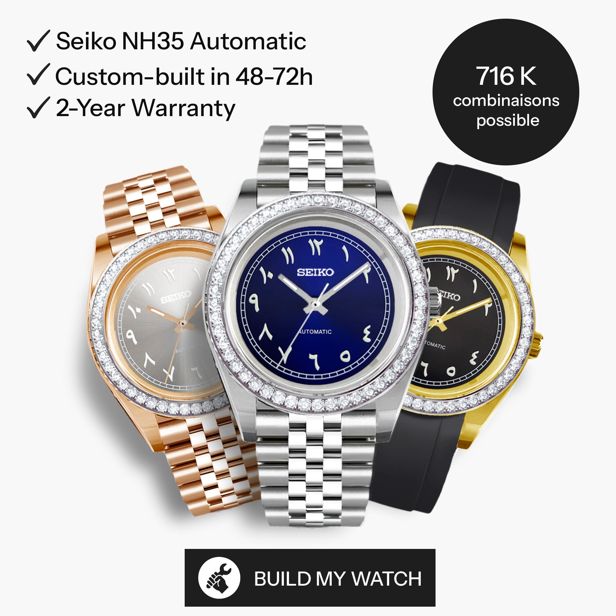 Passe meine Seiko Mod Oyster Gem an
