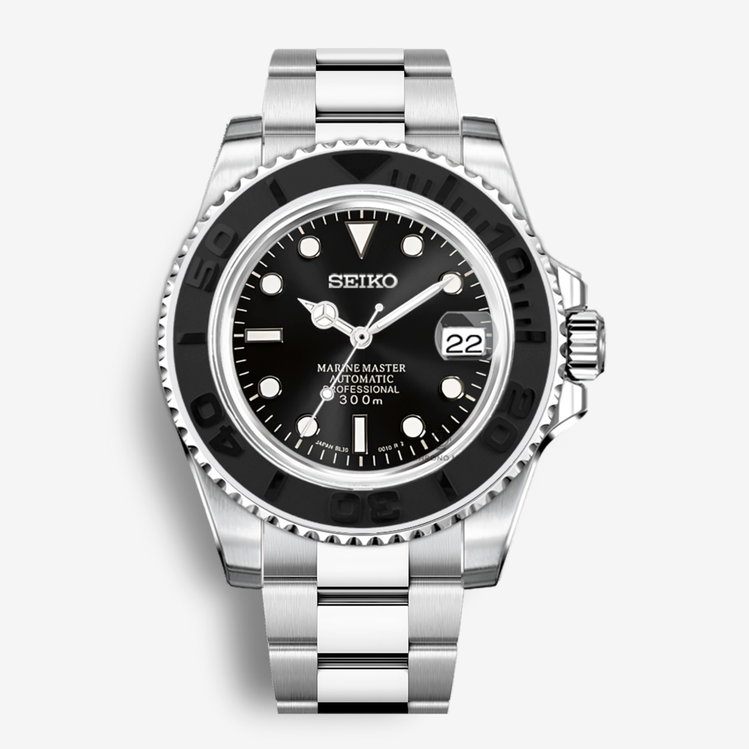 Seiko Mod Yatch Master Black