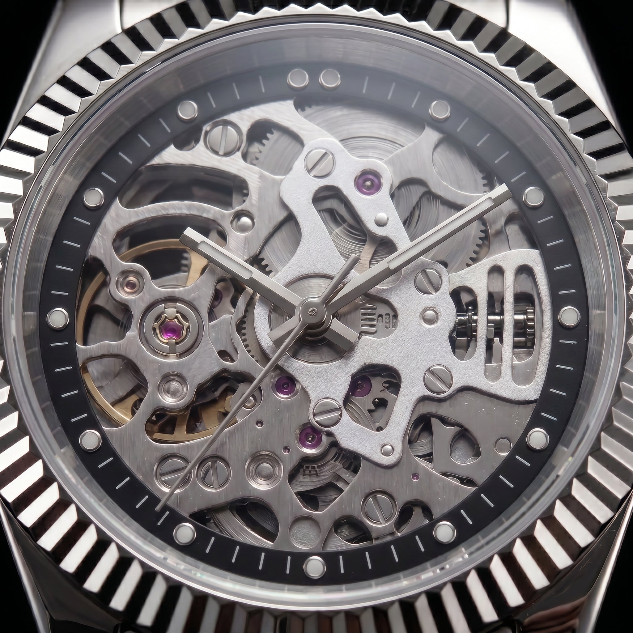 Classic Date Skeleton - dial macro