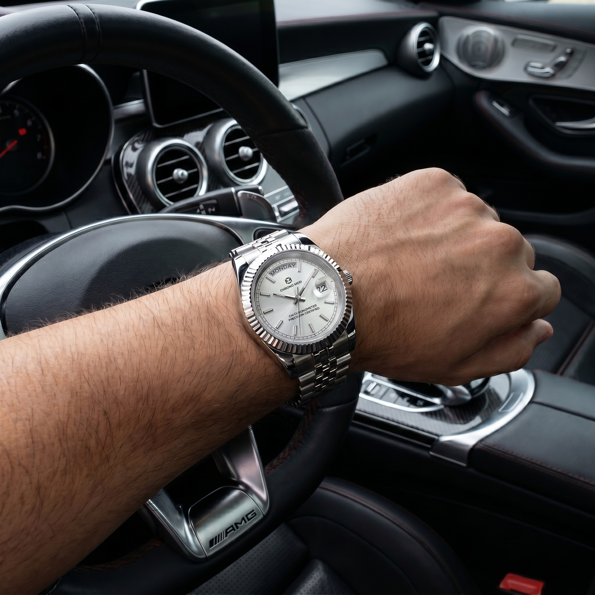 Classic Date White Day-Date - wrist shot